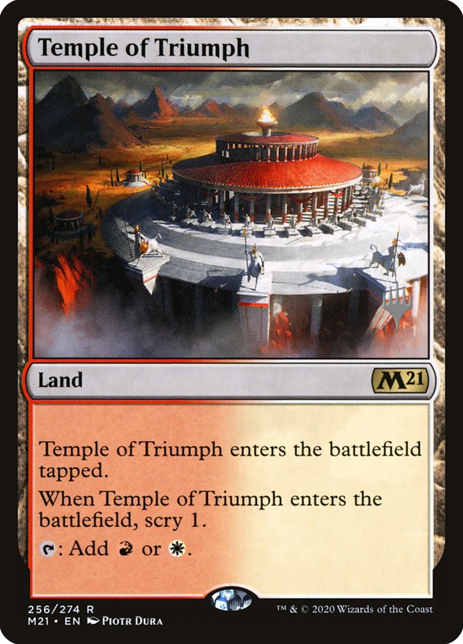 Temple of Triumph (Promo Pack) [Core Set 2021 Promos] | Good Games Cannington
