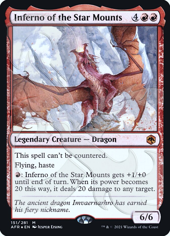 Inferno of the Star Mounts (Ampersand Promo) [Dungeons & Dragons: Adventures in the Forgotten Realms Promos] | Good Games Cannington