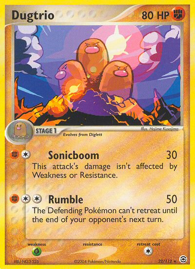 Dugtrio (22/112) [EX: FireRed & LeafGreen] | Good Games Cannington