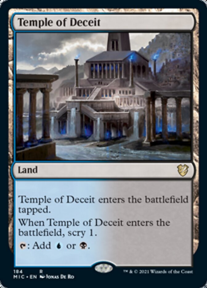 Temple of Deceit [Innistrad: Midnight Hunt Commander] | Good Games Cannington