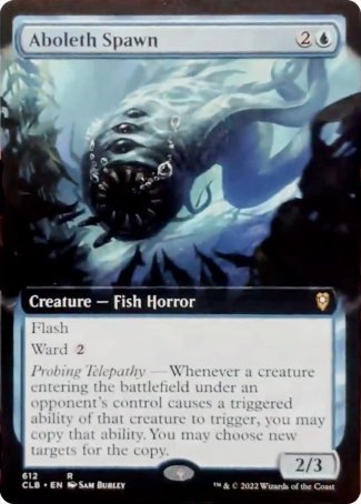 Aboleth Spawn (Extended Art) [Commander Legends: Battle for Baldur's Gate] | Good Games Cannington