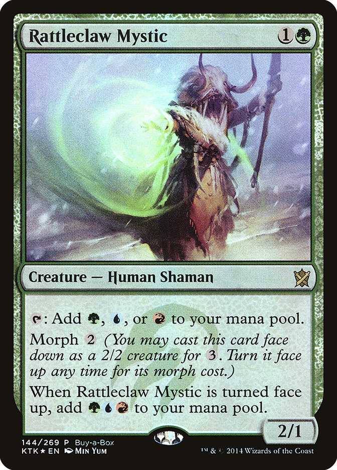 Rattleclaw Mystic (Buy-A-Box) [Khans of Tarkir Promos] | Good Games Cannington