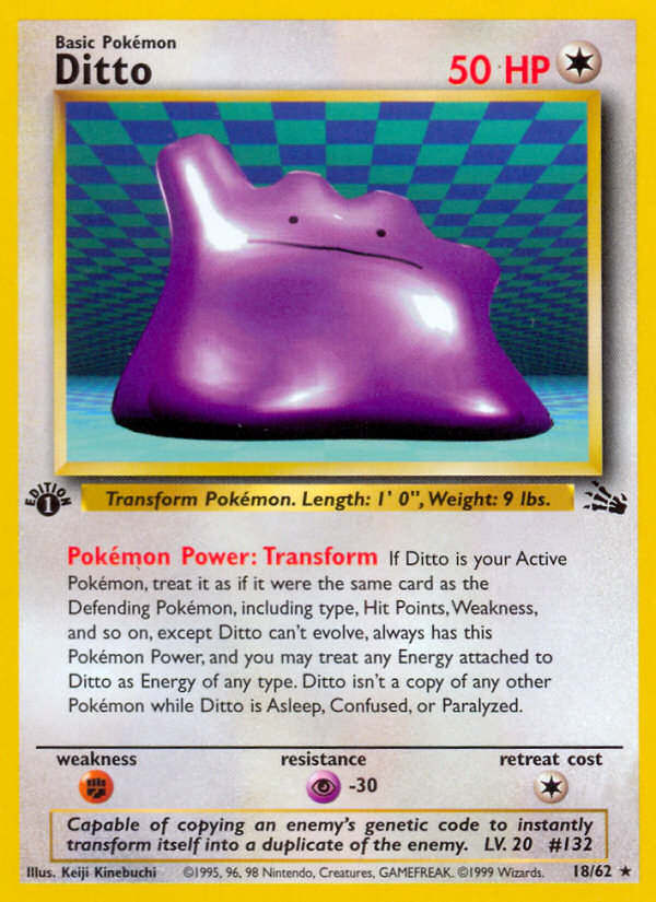 Ditto (18/62) [Fossil 1st Edition] | Good Games Cannington