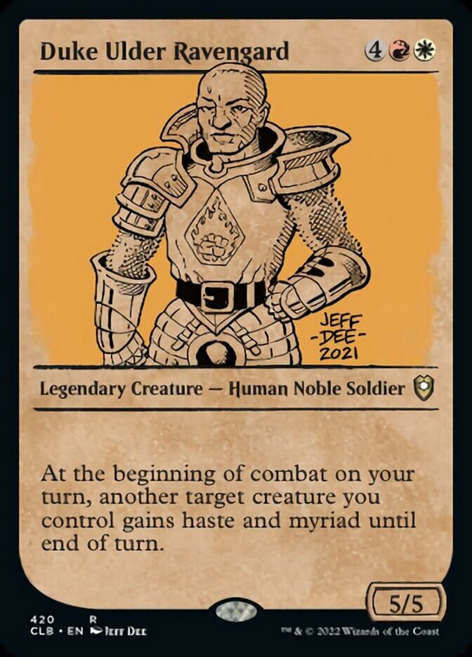 Duke Ulder Ravengard (Showcase) [Commander Legends: Battle for Baldur's Gate] | Good Games Cannington