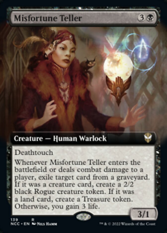 Misfortune Teller (Extended Art) [Streets of New Capenna Commander] | Good Games Cannington