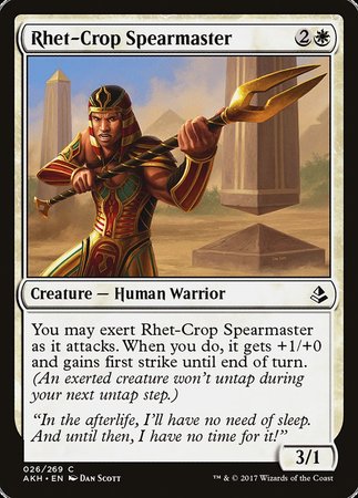 Rhet-Crop Spearmaster [Amonkhet] | Good Games Cannington