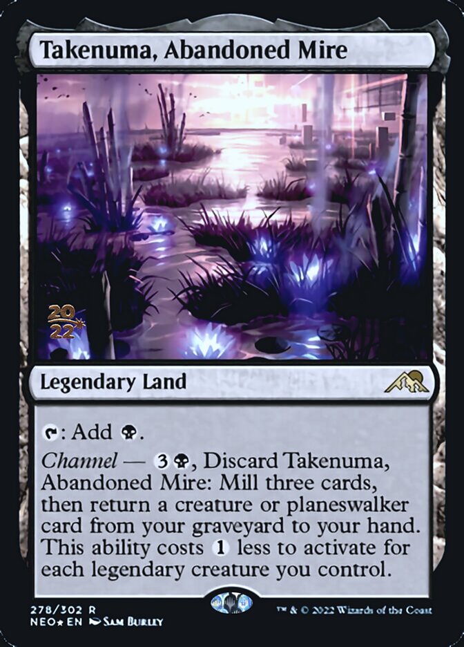 Takenuma, Abandoned Mire [Kamigawa: Neon Dynasty Prerelease Promos] | Good Games Cannington