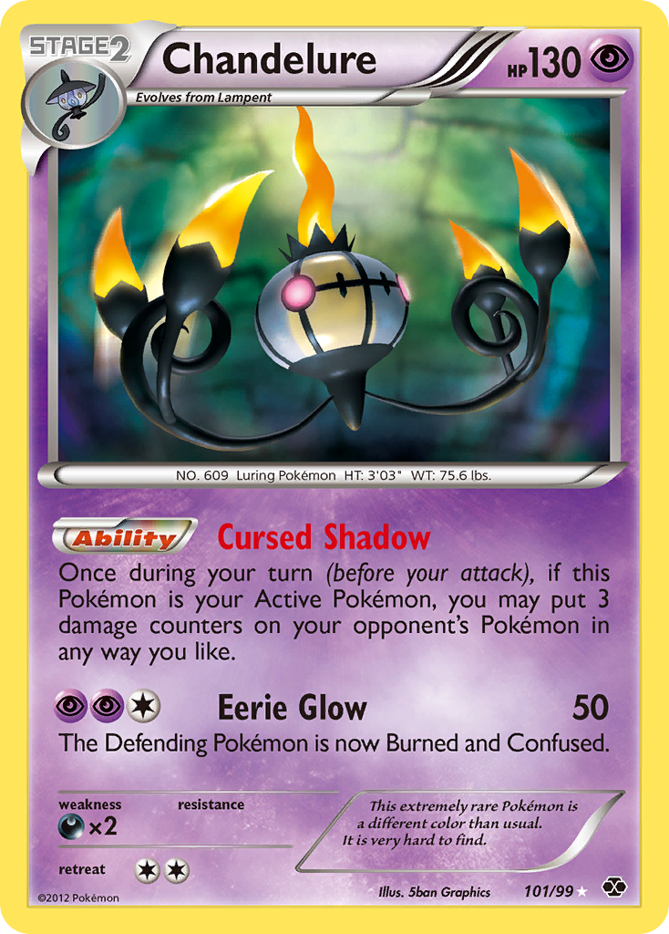 Chandelure (101/99) [Black & White: Next Destinies] | Good Games Cannington