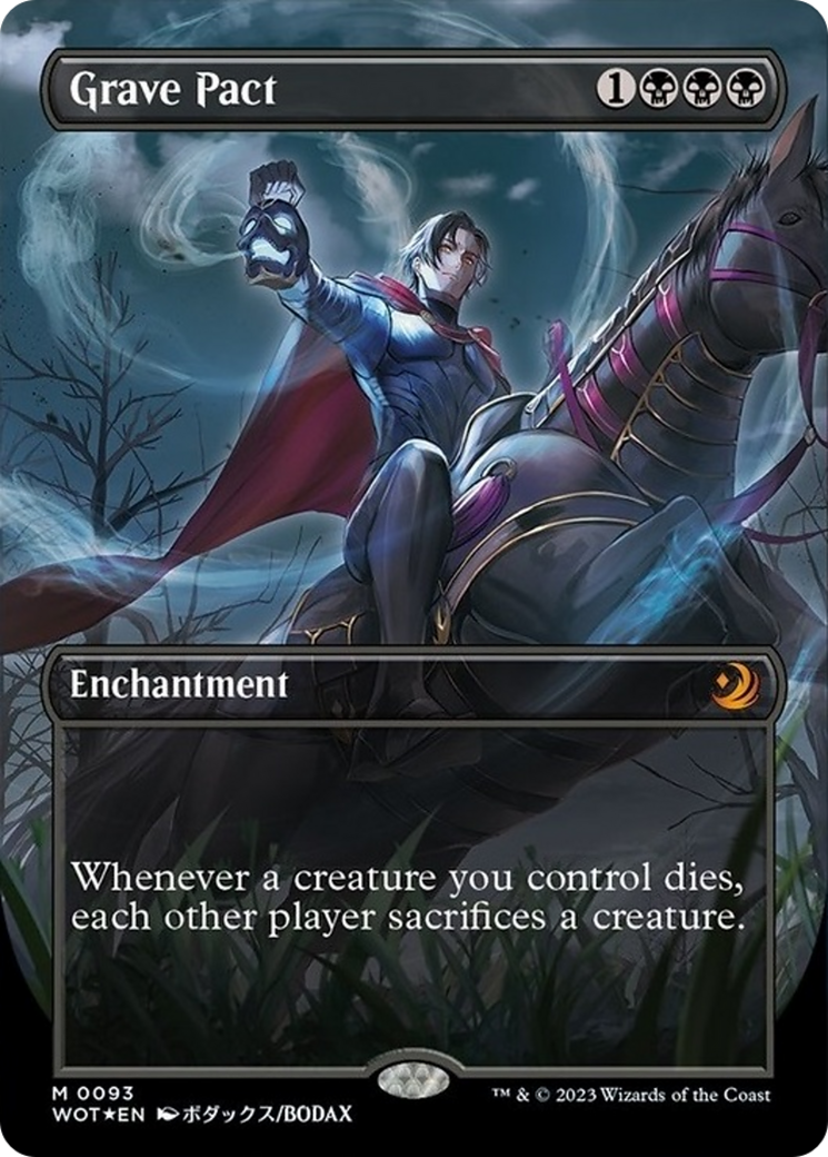 Grave Pact (Anime Borderless) (Confetti Foil) [Wilds of Eldraine: Enchanting Tales] | Good Games Cannington
