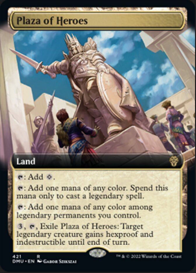 Plaza of Heroes (Extended Art) [Dominaria United] | Good Games Cannington