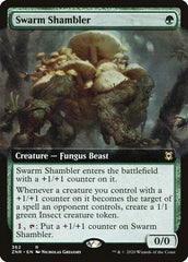 Swarm Shambler (Extended Art) [Zendikar Rising] | Good Games Cannington