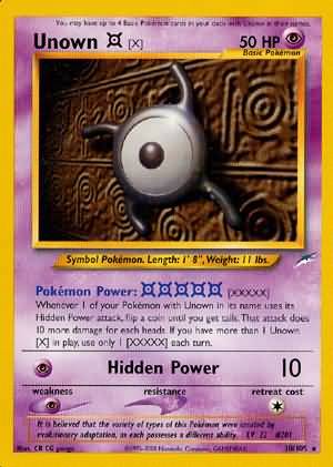 Unown [X] (30/105) [Neo Destiny Unlimited] | Good Games Cannington