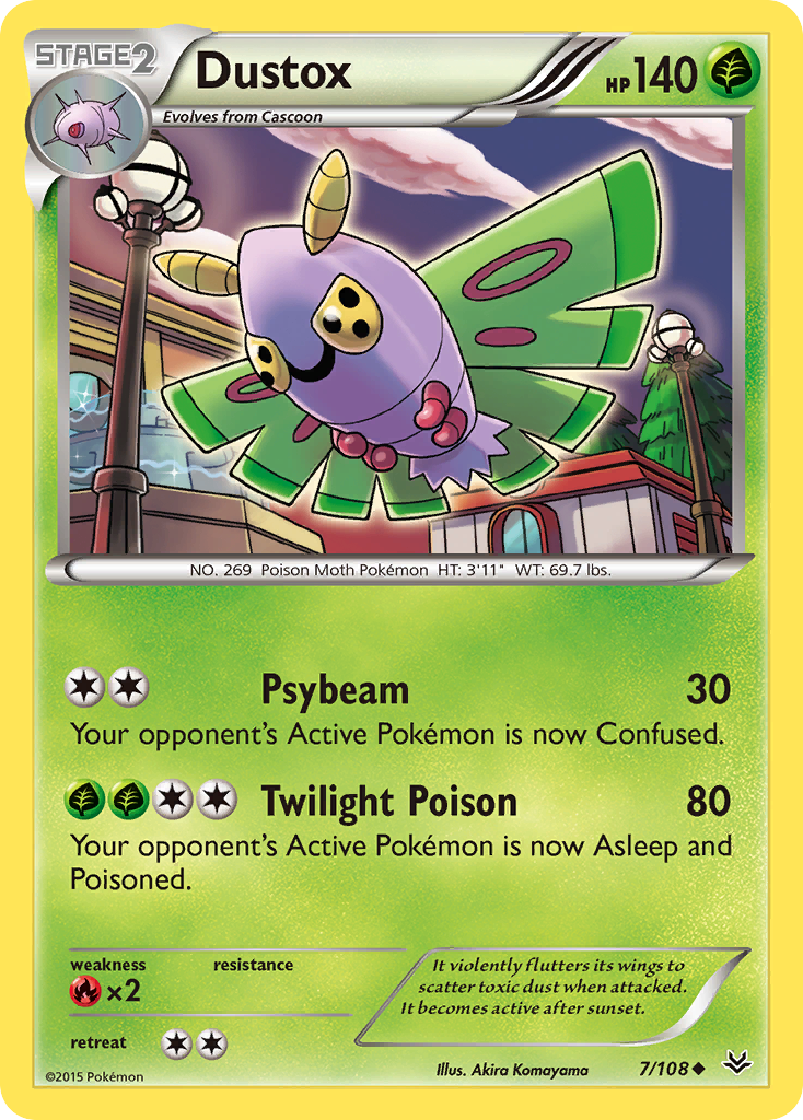 Dustox (7/108) [XY: Roaring Skies] | Good Games Cannington
