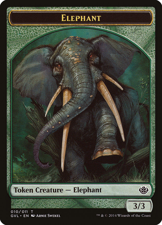 Elephant Token (Garruk vs. Liliana) [Duel Decks Anthology Tokens] | Good Games Cannington