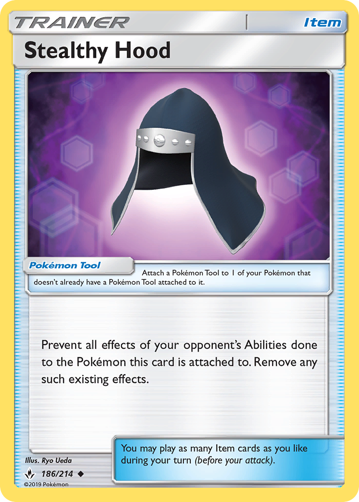 Stealthy Hood (186/214) [Sun & Moon: Unbroken Bonds] | Good Games Cannington