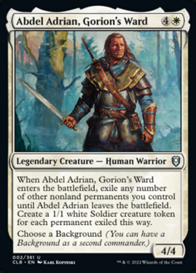 Abdel Adrian, Gorion's Ward [Commander Legends: Battle for Baldur's Gate] | Good Games Cannington