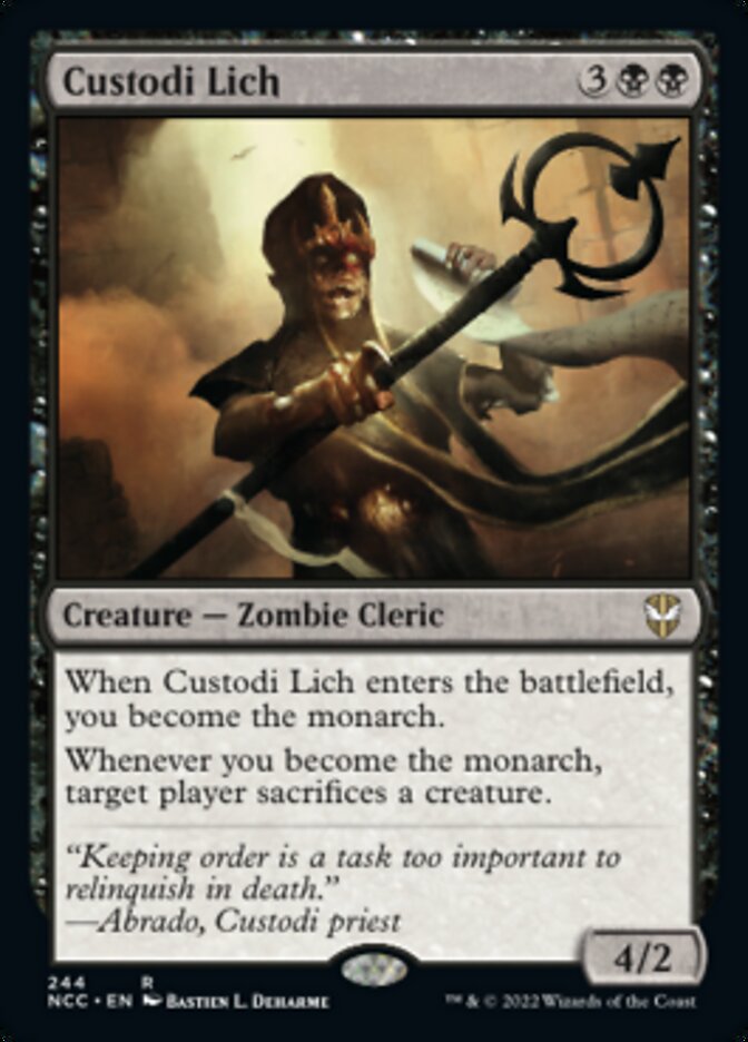 Custodi Lich [Streets of New Capenna Commander] | Good Games Cannington