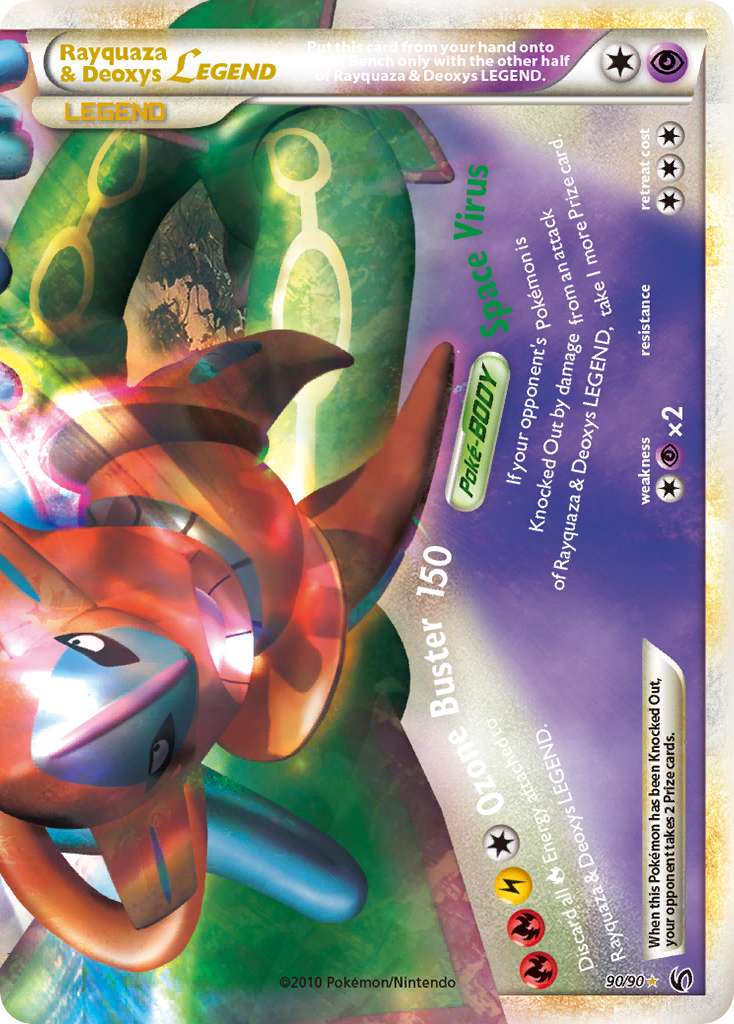 Rayquaza & Deoxys LEGEND (90/90) [HeartGold & SoulSilver: Undaunted] | Good Games Cannington