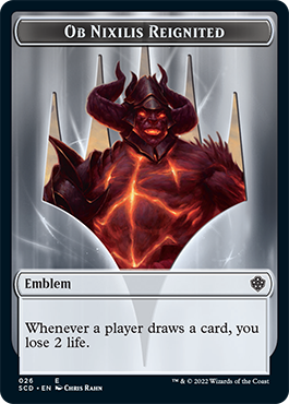 Ob Nixilis Reignited // Ob Nixilis Reignited Double-Sided Token [Starter Commander Decks] | Good Games Cannington