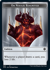 Ob Nixilis Reignited // Ob Nixilis Reignited Double-Sided Token [Starter Commander Decks] | Good Games Cannington