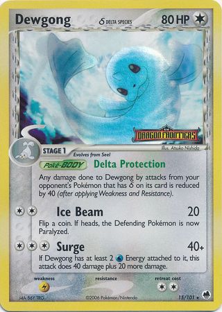 Dewgong (15/101) (Delta Species) (Stamped) [EX: Dragon Frontiers] | Good Games Cannington