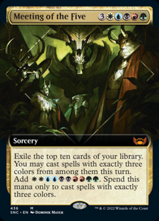 Meeting of the Five (Extended Art) [Streets of New Capenna] | Good Games Cannington