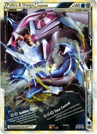 Palkia & Dialga LEGEND (101/102) (Jumbo Card) [HeartGold & SoulSilver: Triumphant] | Good Games Cannington