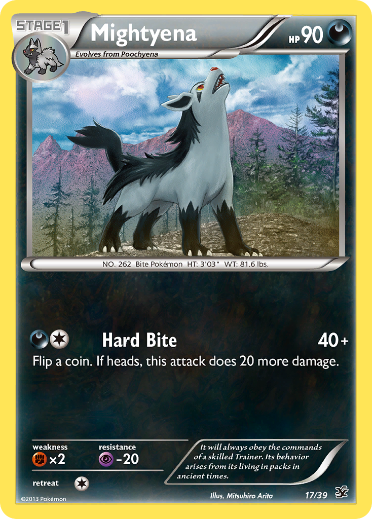 Mightyena (17/39) [XY: Kalos Starter Set] | Good Games Cannington