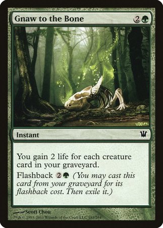 Gnaw to the Bone [Innistrad] | Good Games Cannington
