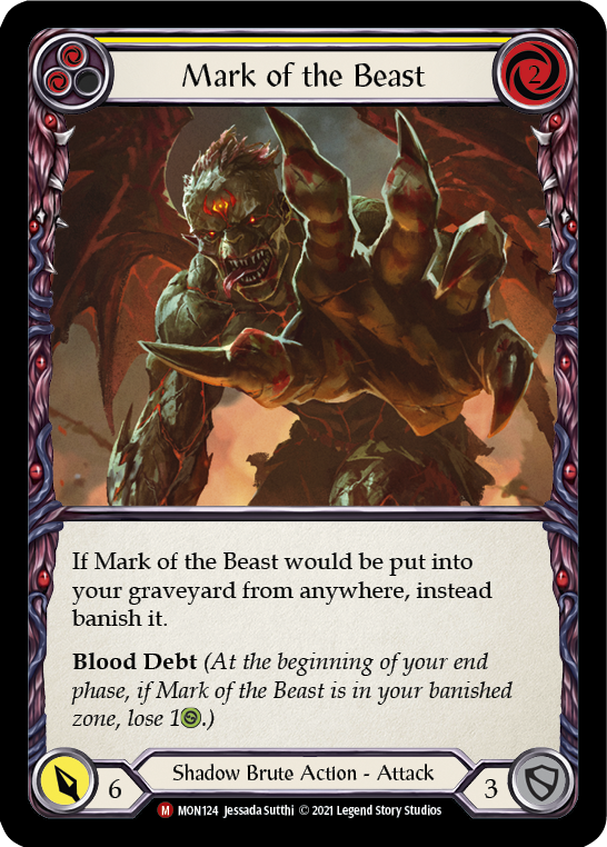 Mark of the Beast [MON124] 1st Edition Normal | Good Games Cannington