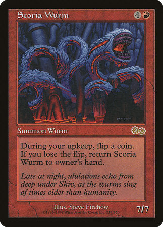 Scoria Wurm [Urza's Saga] | Good Games Cannington