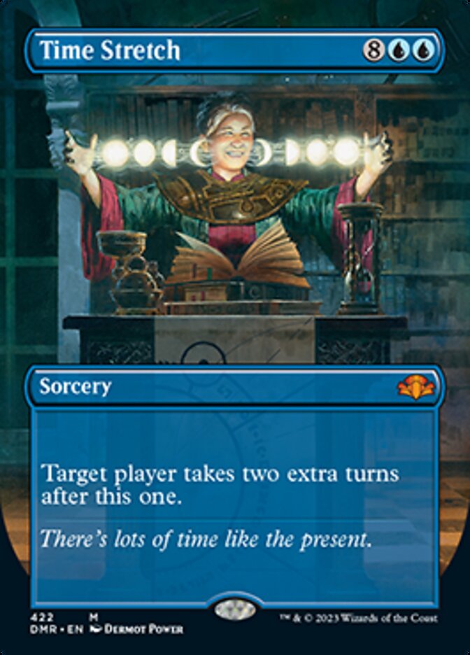 Time Stretch (Borderless Alternate Art) [Dominaria Remastered] | Good Games Cannington