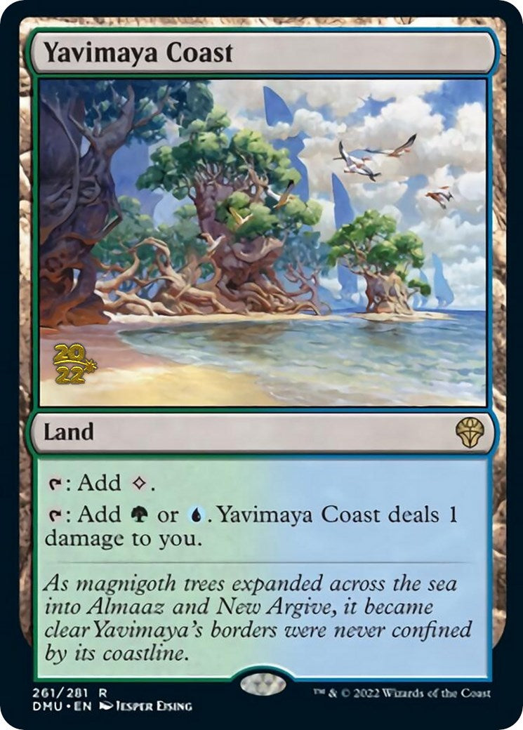 Yavimaya Coast [Dominaria United Prerelease Promos] | Good Games Cannington