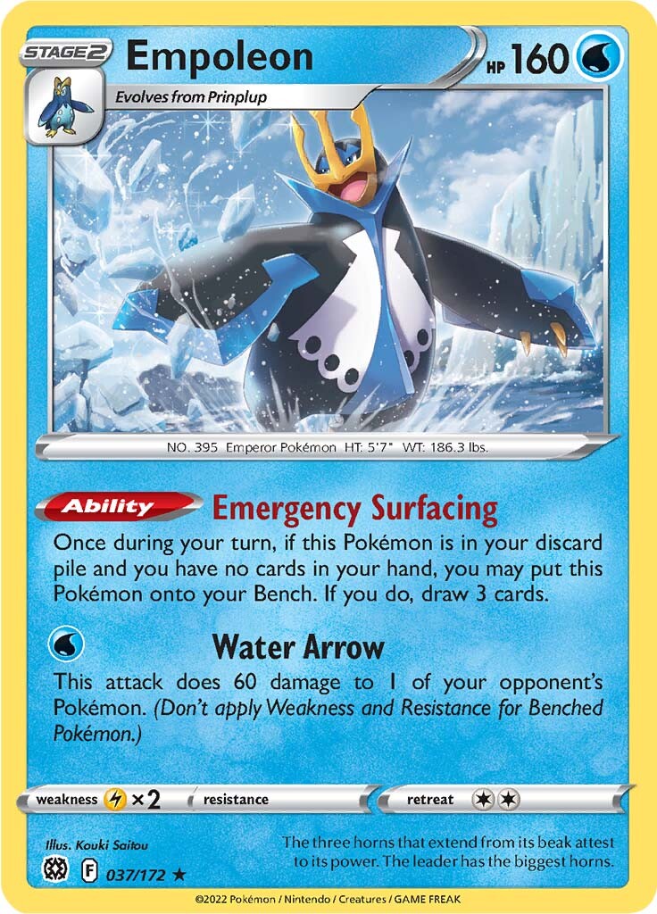 Empoleon (037/172) [Sword & Shield: Brilliant Stars] | Good Games Cannington