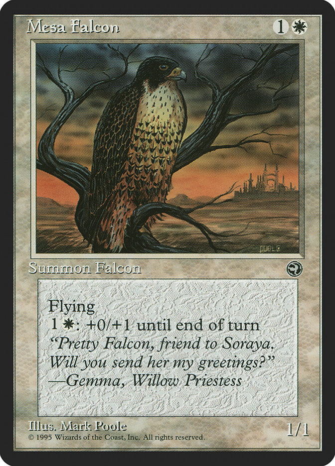 Mesa Falcon (Gemma Flavor Text) [Homelands] | Good Games Cannington