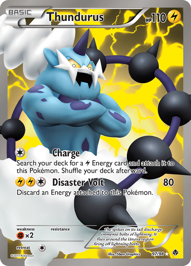 Thundurus (97/98) [Black & White: Emerging Powers] | Good Games Cannington
