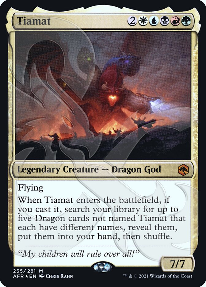 Tiamat (Ampersand Promo) [Dungeons & Dragons: Adventures in the Forgotten Realms Promos] | Good Games Cannington