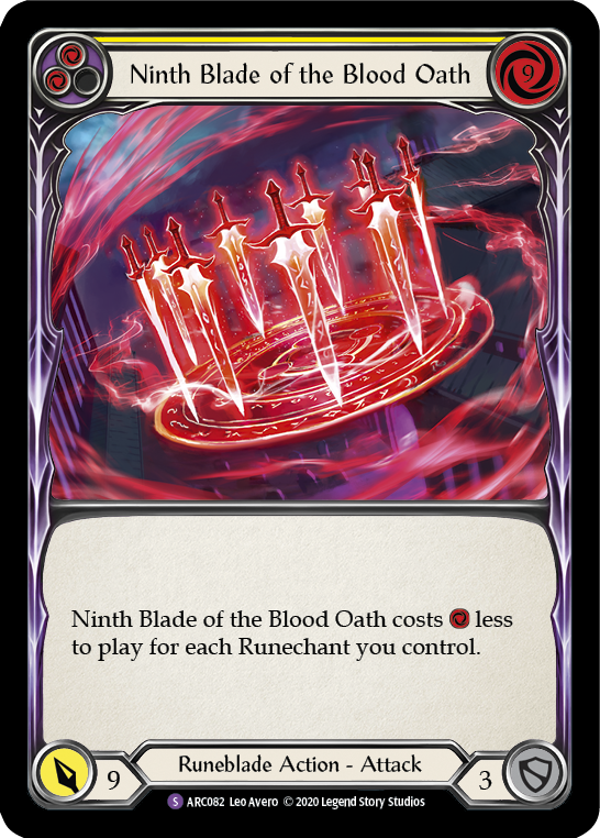 Ninth Blade of the Blood Oath [U-ARC082] Unlimited Rainbow Foil | Good Games Cannington