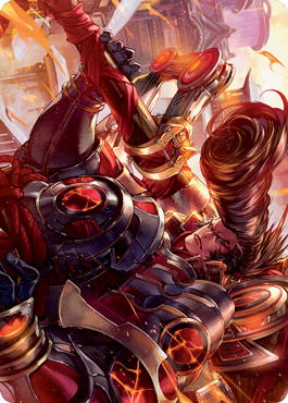 Upriser Renegade Art Card [Kamigawa: Neon Dynasty Art Series] | Good Games Cannington