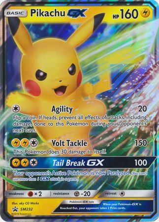 Pikachu GX (SM232) (Jumbo Card) [Sun & Moon: Black Star Promos] | Good Games Cannington
