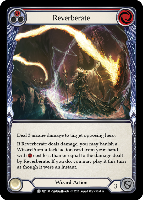 Reverberate (Red) [U-ARC138] Unlimited Rainbow Foil | Good Games Cannington