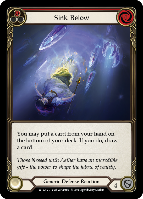 Sink Below (Red) [WTR215-C] Alpha Print Rainbow Foil | Good Games Cannington