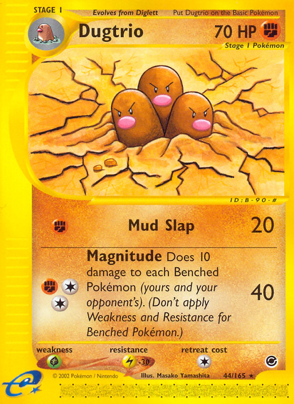Dugtrio (44/165) [Expedition: Base Set] | Good Games Cannington