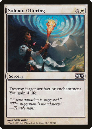 Solemn Offering [Magic 2011] | Good Games Cannington