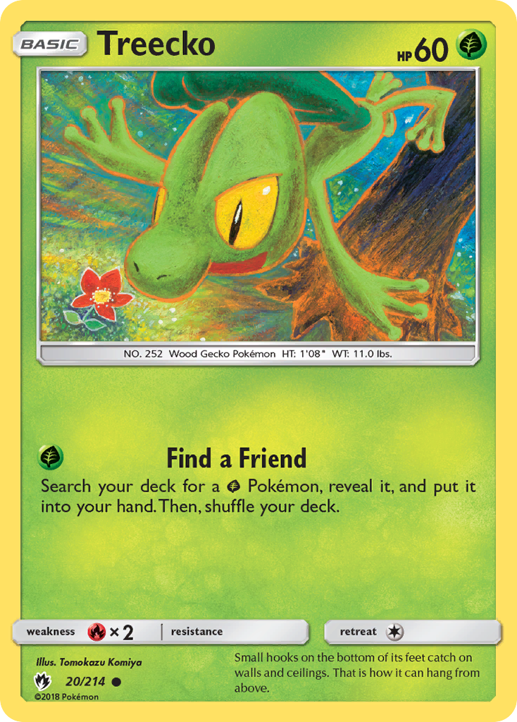 Treecko (20/214) [Sun & Moon: Lost Thunder] | Good Games Cannington