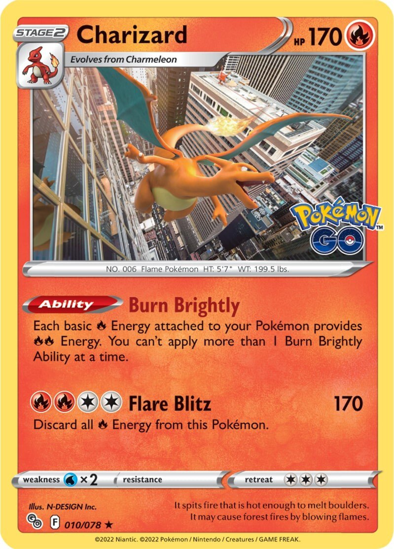 Charizard (010/078) [Pokémon GO] | Good Games Cannington