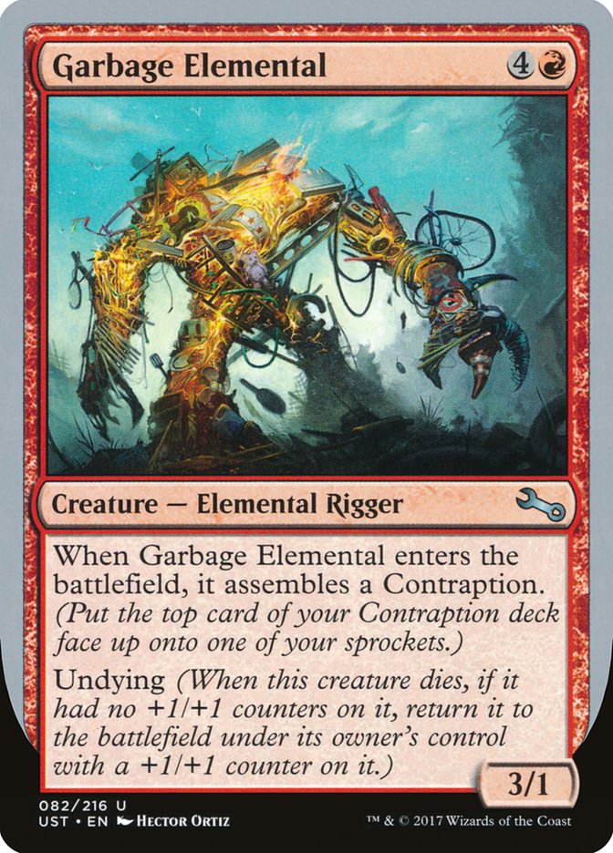 Garbage Elemental (3/1 Creature) [Unstable] | Good Games Cannington
