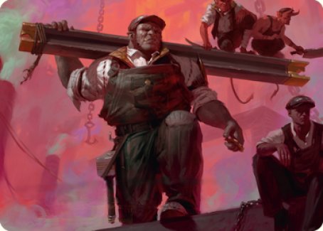 The Beamtown Bullies Art Card [Streets of New Capenna Art Series] | Good Games Cannington