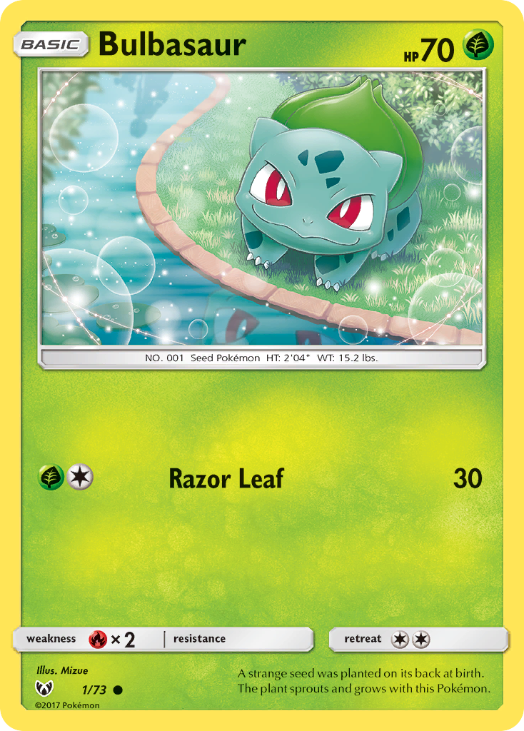 Bulbasaur (1/73) [Sun & Moon: Shining Legends] | Good Games Cannington