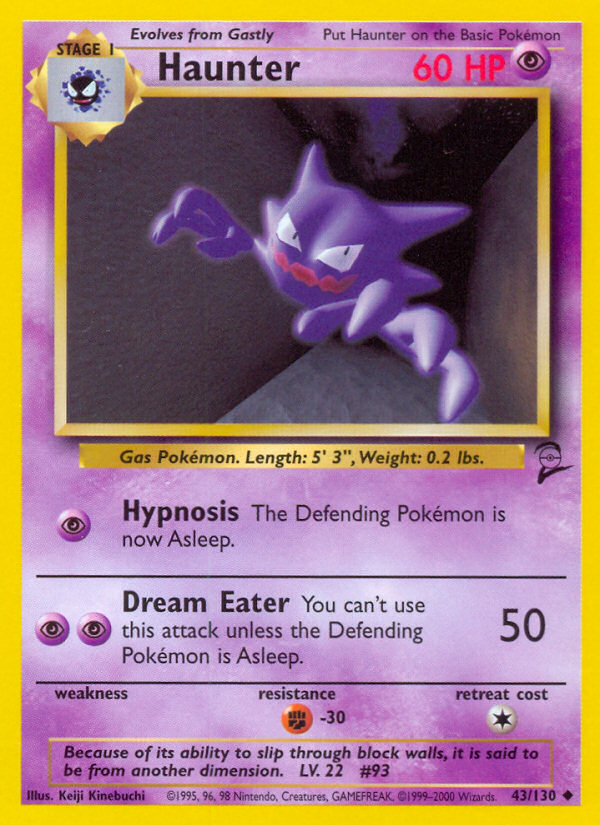 Haunter (43/130) [Base Set 2] | Good Games Cannington